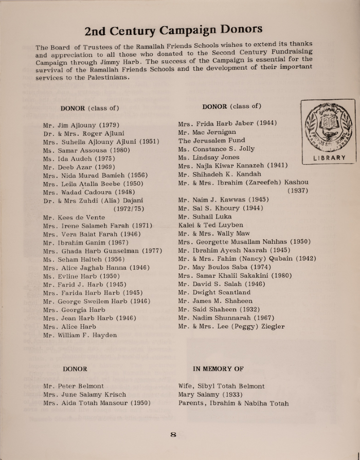 Issue 6 of the Friends Schools Newsletter in Ramallah