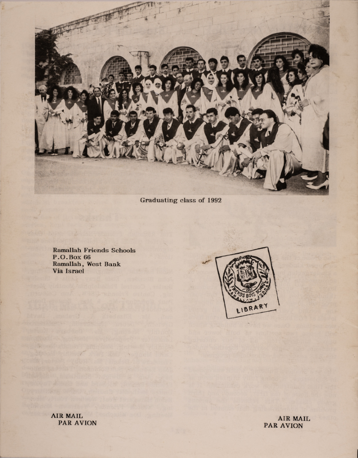 Issue 6 of the Friends Schools Newsletter in Ramallah