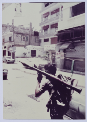 An Armed Fighter, Beirut, 1985