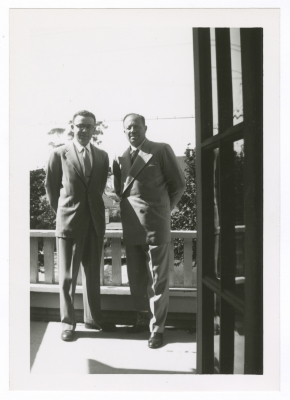 ʾbrahim Nasiba with his Friend 