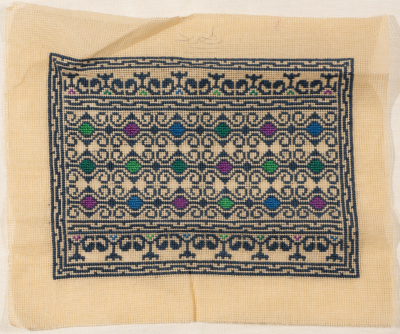 An Embroidered Piece by INAASH Association Members, Lebanon, the 1970s 