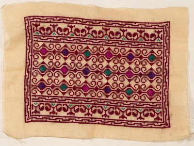 An Embroidered Piece by INAASH Association Members, Lebanon, the 1970s 