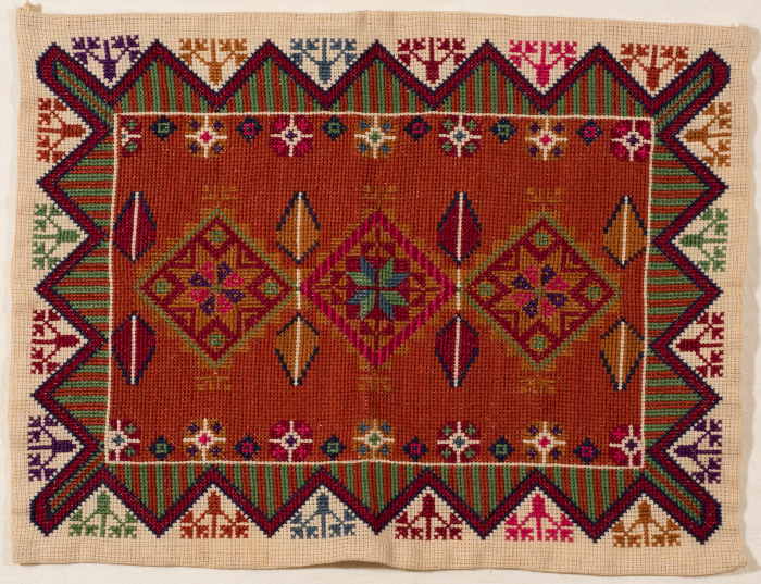 An Embroidered Piece by INAASH Association Members, Lebanon, the 1970s 