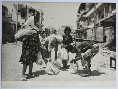 Inspection, Shatila Camp, 1986