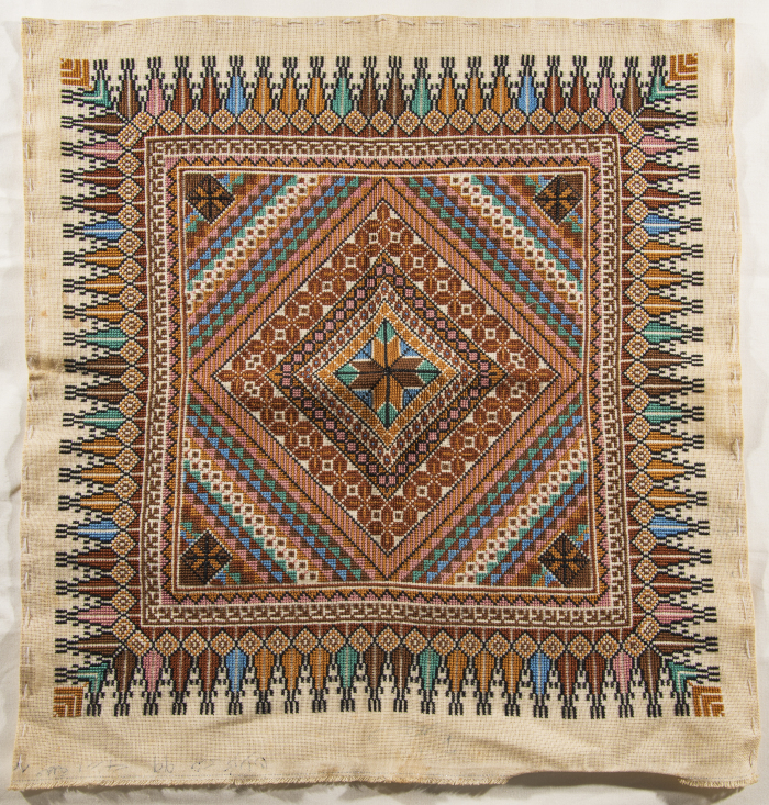 An Embroidered Piece by INAASH Association Members, Lebanon, the 1970s 