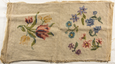 قطعة مُطرزةٌ أنتجتها نساء جمعية إنعاش المخيم، لبنان، سبعينيات القرن العشرين