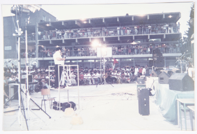 One of the volunteer camps in the city of Nazareth