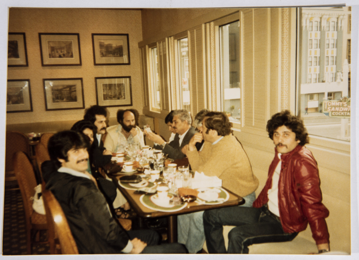 Tawfiq Ziad during a visit to the United States of America in 1982