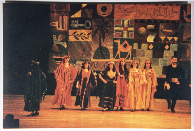 A Glimpse of el-Funoun Palestinian Popular Dance Troupe's Show in Lebanon, 2000