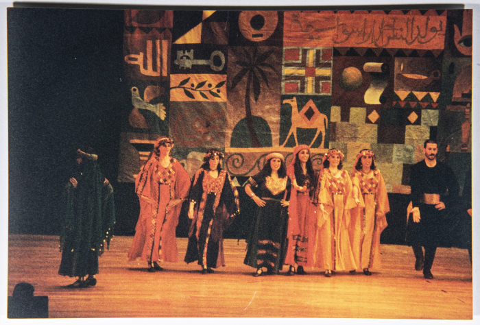 A Glimpse of el-Funoun Palestinian Popular Dance Troupe's Show in Lebanon, 2000