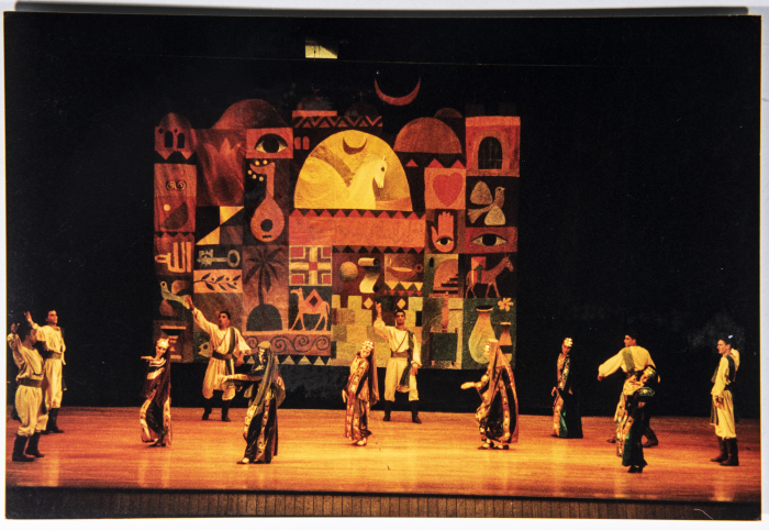 A Glimpse of el-Funoun Palestinian Popular Dance Troupe's Show in Lebanon, 2000