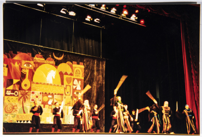 A Glimpse of el-Funoun Palestinian Popular Dance Troupe's Show in Lebanon, 2000