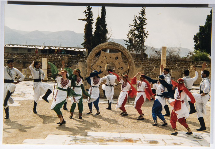 El-Funoun Palestinian Popular Dance Troupe at Hisham Palace in Jericho	