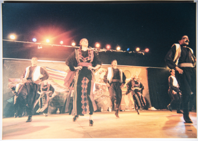 El-Funoun Palestinian Popular Dance Troupe Participating in the Palestine International Festival in 1996