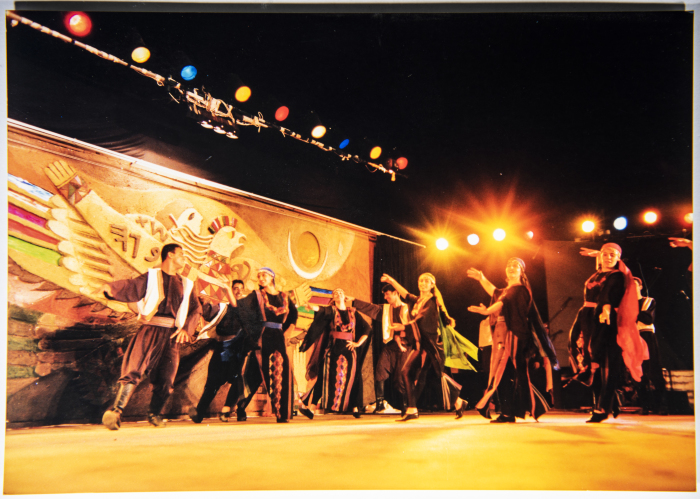 El-Funoun Palestinian Popular Dance Troupe Participating in the Palestine International Festival in 1996