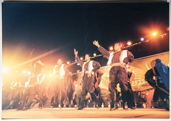El-Funoun Palestinian Popular Dance Troupe Participating in the Palestine International Festival in 1996