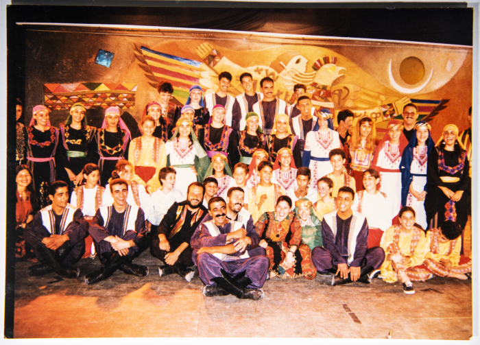 El-Funoun Palestinian Popular Dance Troupe Participating in the Palestine International Festival in 1996