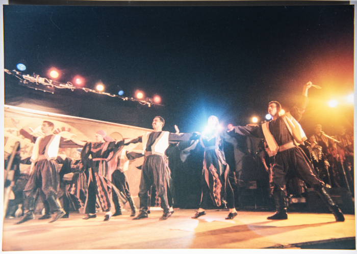 El-Funoun Palestinian Popular Dance Troupe Participating in the Palestine International Festival in 1996