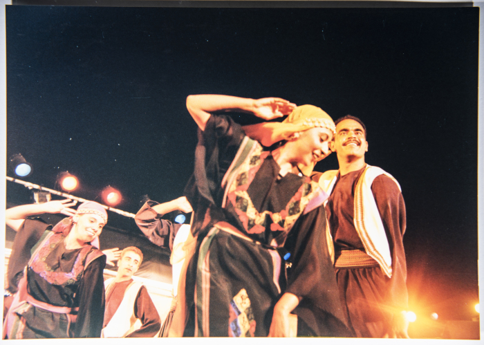 El-Funoun Palestinian Popular Dance Troupe Participating in the Palestine International Festival in 1996