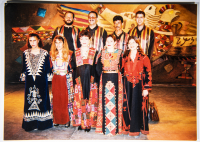 El-Funoun Palestinian Popular Dance Troupe Participating in the Palestine International Festival in 1996