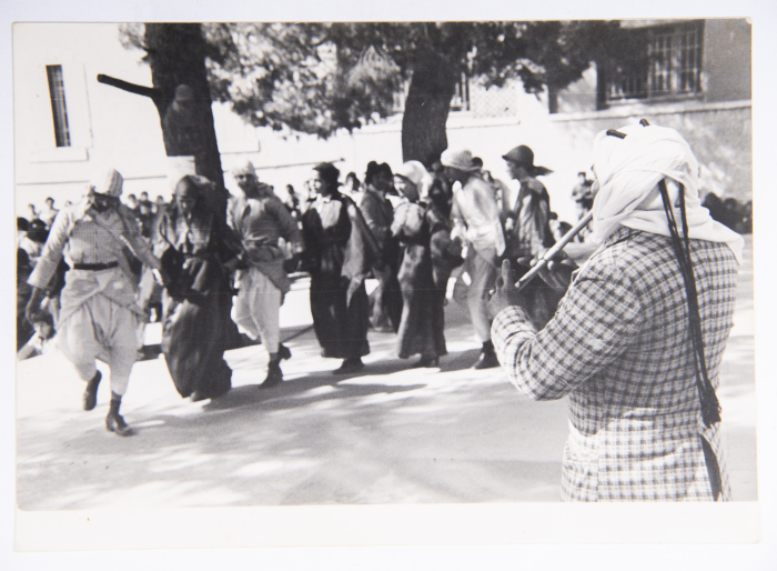 El-Funoun Palestinian Popular Dance Troupe Participating in a Dabkeh Competition at Bethlehem University