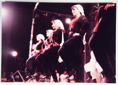 A Glimpse of el-Funoun Troupe's Appearing at the Opening Event of al-Quds Folklore Conference at Dar Al-Tifel Al-Arabi