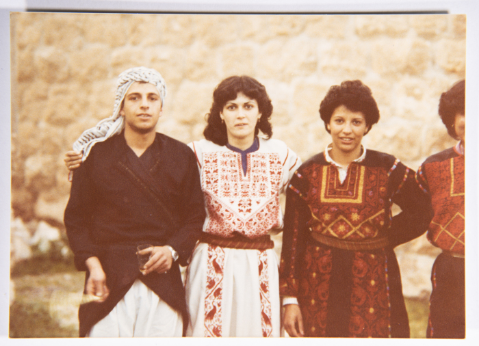El-Funoun Palestinian Popular Dance Troupe Participating in a Dabkeh Competition at Bethlehem University