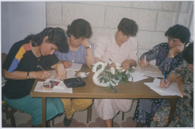 اجتماع لاتحاد العمل النسائي الفلسطيني، 1991
