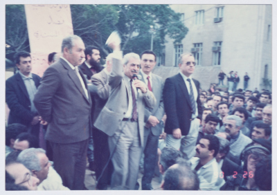 Tawfiq Zayyad Giving a Speech