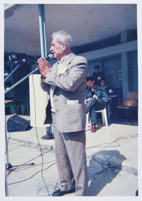 Tawfiq Zayyad Giving a Speech