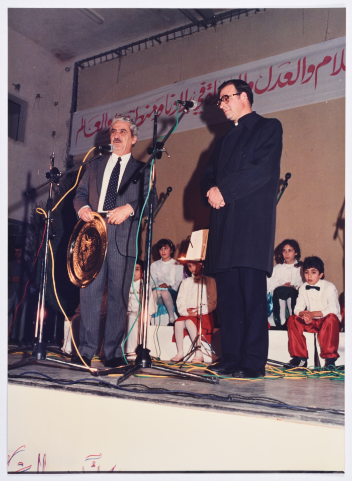 Christmas celebration in Nazareth in 1987