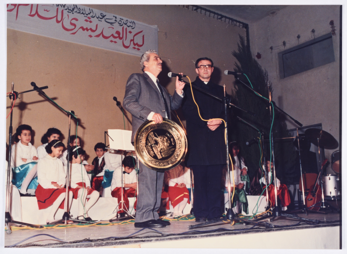 Christmas celebration in Nazareth in 1987
