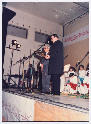 Christmas celebration in Nazareth in 1987