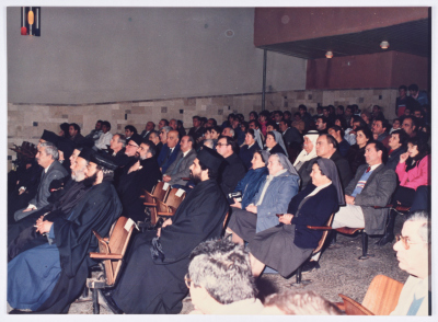 Christmas celebration in Nazareth in 1987