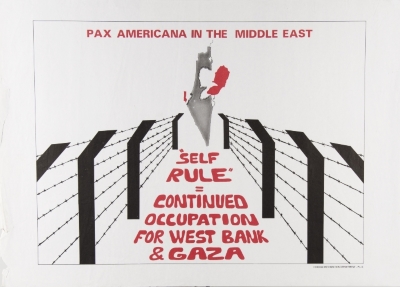 "الحكم الذاتي"، ملصق صادر عن م.ت.ف، 1983