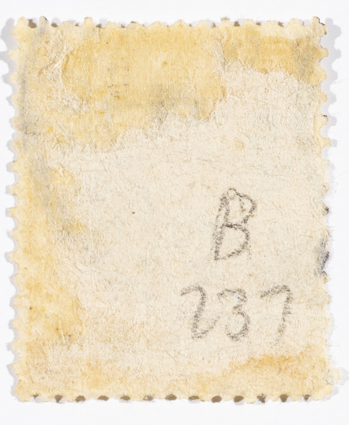 A postage stamp used in Palestine during the British Mandate