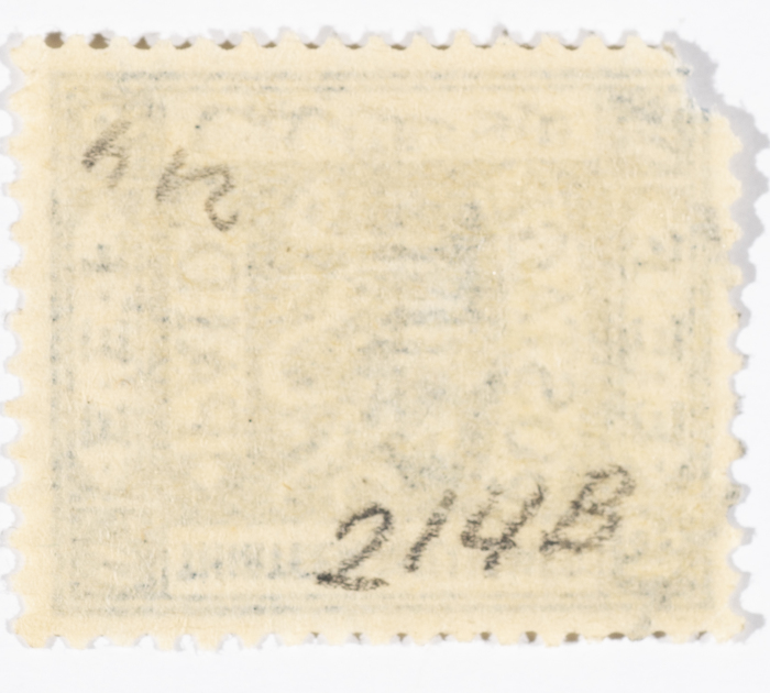 A postage stamp used in Palestine during the British Mandate