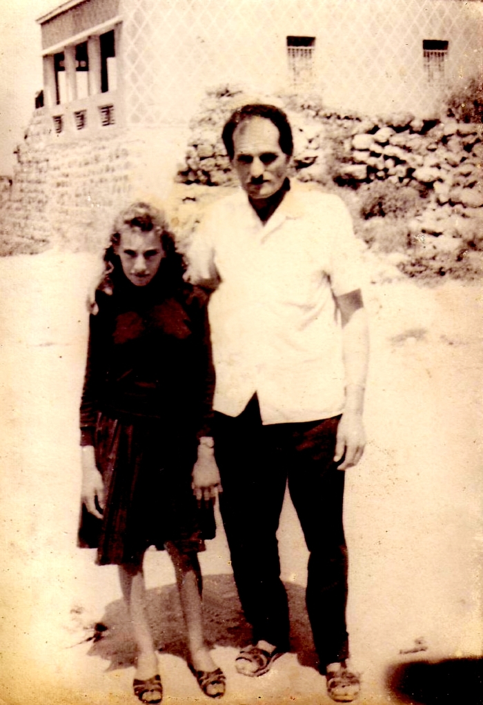 Afif Al Ahmad and his daughter Jamila