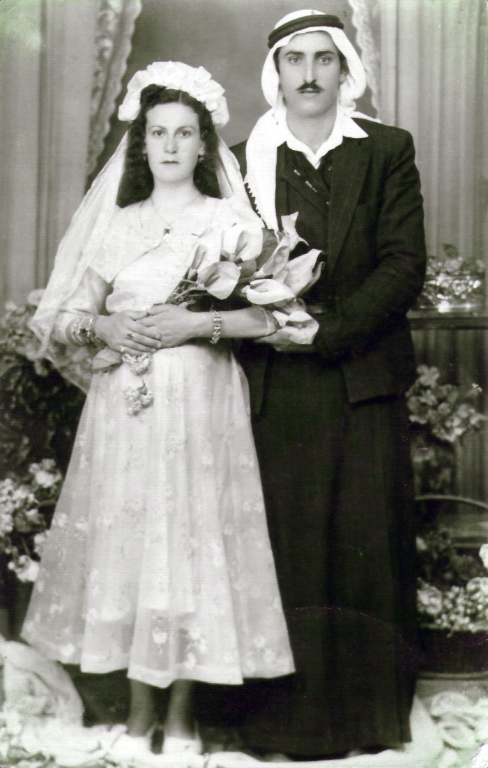 A couple takes a picture of them