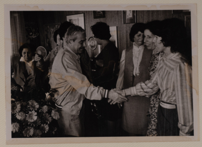 Tawfiq Ziad during participation in events as mayor of Nazareth