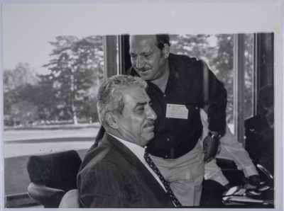 Tawfiq Ziad during participation in events as mayor of Nazareth