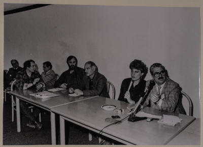 Tawfiq Ziad during participation in events as mayor of Nazareth