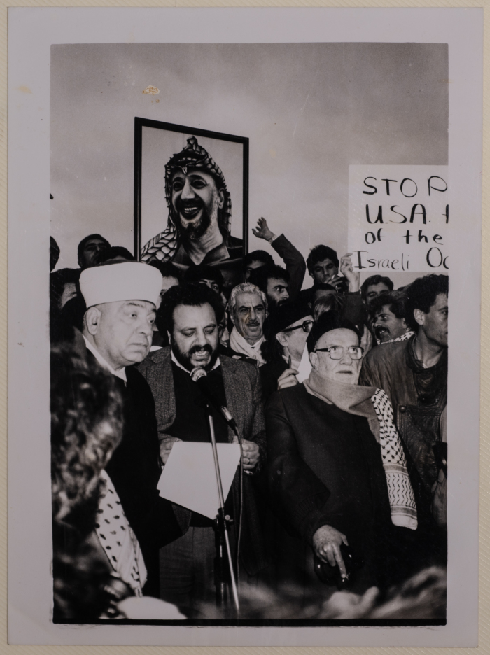 Tawfiq Ziad during participation in events as mayor of Nazareth