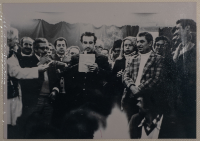 Tawfiq Ziad during participation in events as mayor of Nazareth