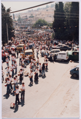 Funeral of Tawfiq Ziad in Nazareth in 1994