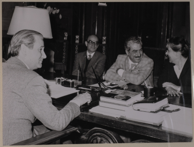 Tawfiq Ziad during participation in events as mayor of Nazareth