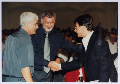 Mahmoud Darwish evening in Nazareth in 2000
