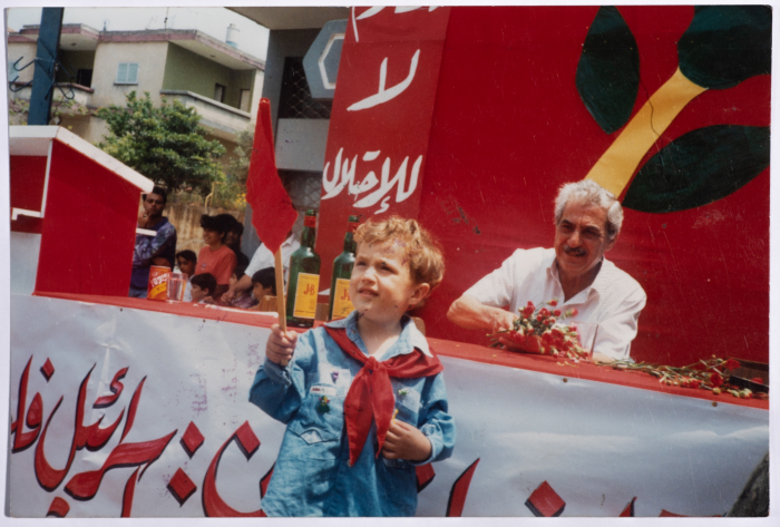 Tawfiq Ziad during a celebration in the city of Nazareth