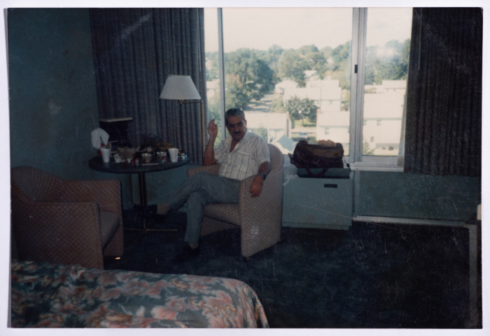 Tawfiq Ziad during his visit to the United States of America