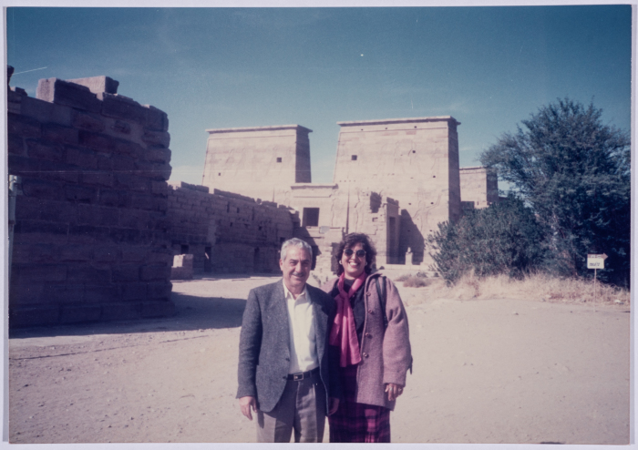 Visit of Tawfik Ziad to Egypt in 1990